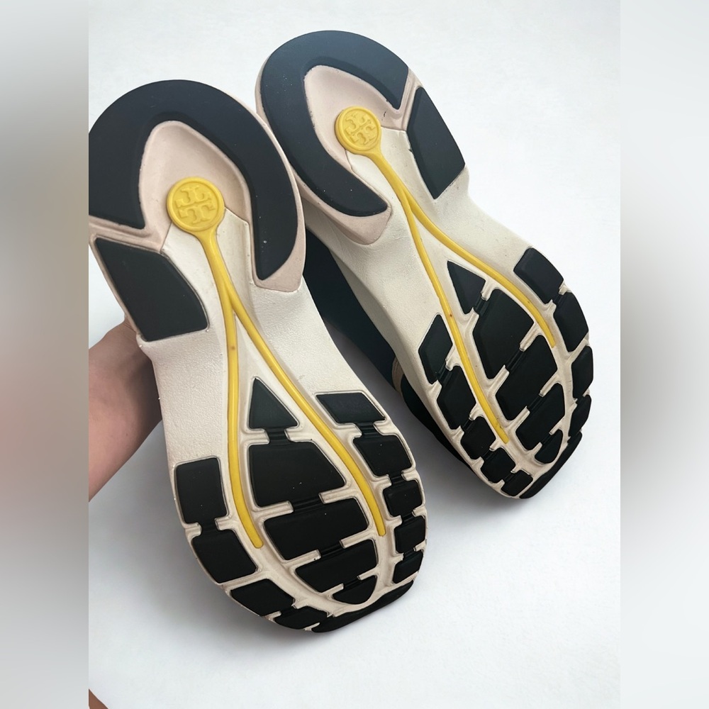 Tory Burch Black and Cream Sneakers - Picture 3 of 4